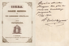 Iskra : zabavni sastavci od više domorodnih spisateljah  U Zagrebu : izdao Ivan Havliček, 1846.